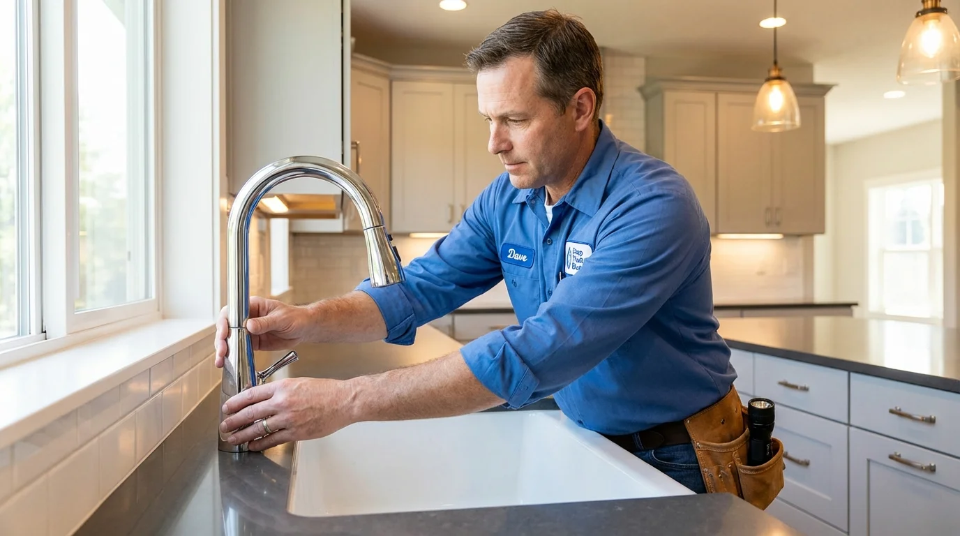 Kitchen faucet installation by Johns Plumbing LLC in Yamhill