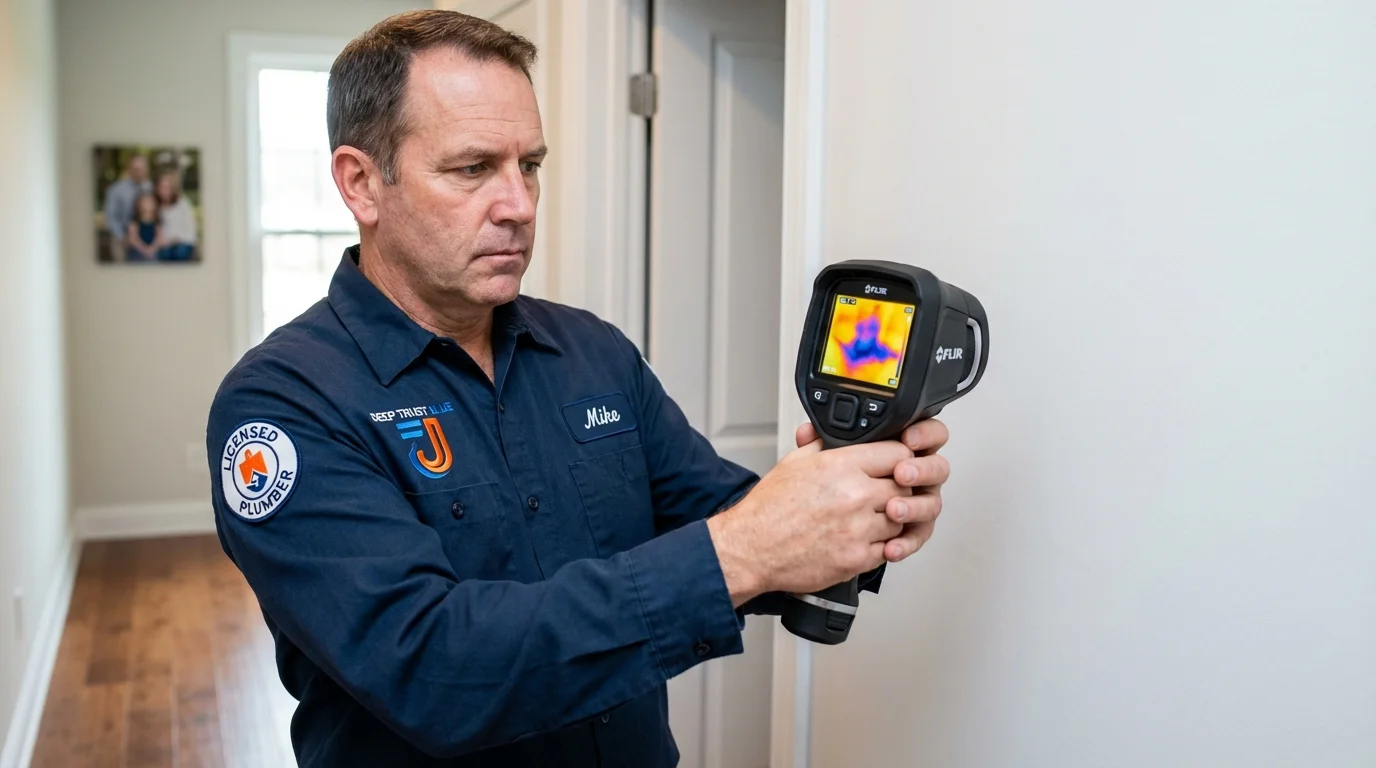 Thermal imaging leak detection by Johns Plumbing LLC in Yamhill